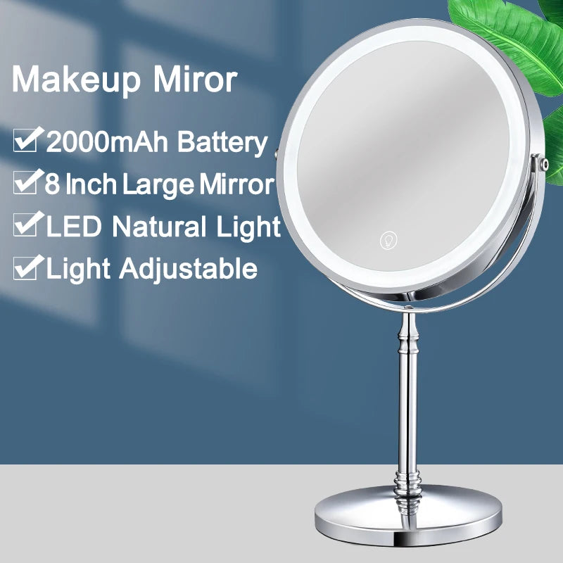 8 Inch Makeup Mirror With Light