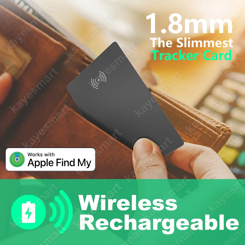 Wireless Charging Wallet Tracker