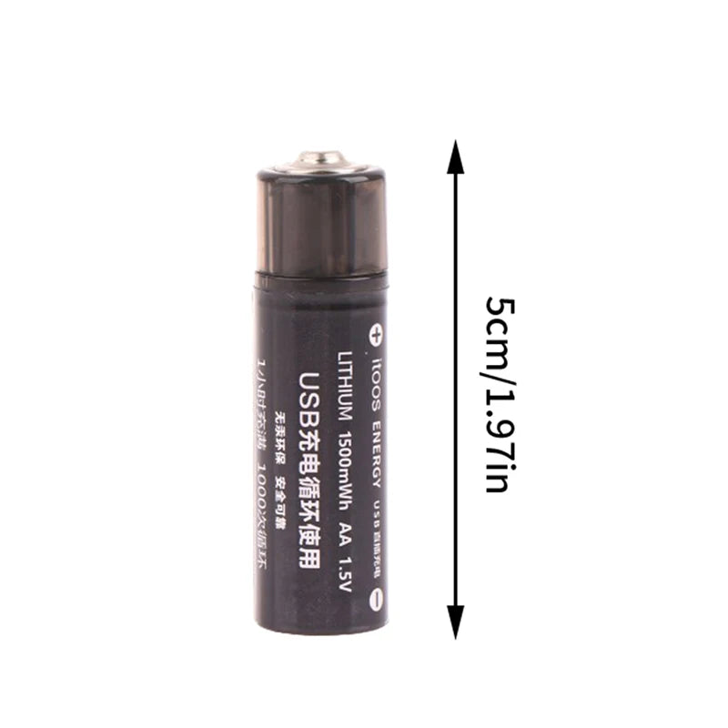 1.5V AA 1500mAh Rechargeable AA Batteries USB