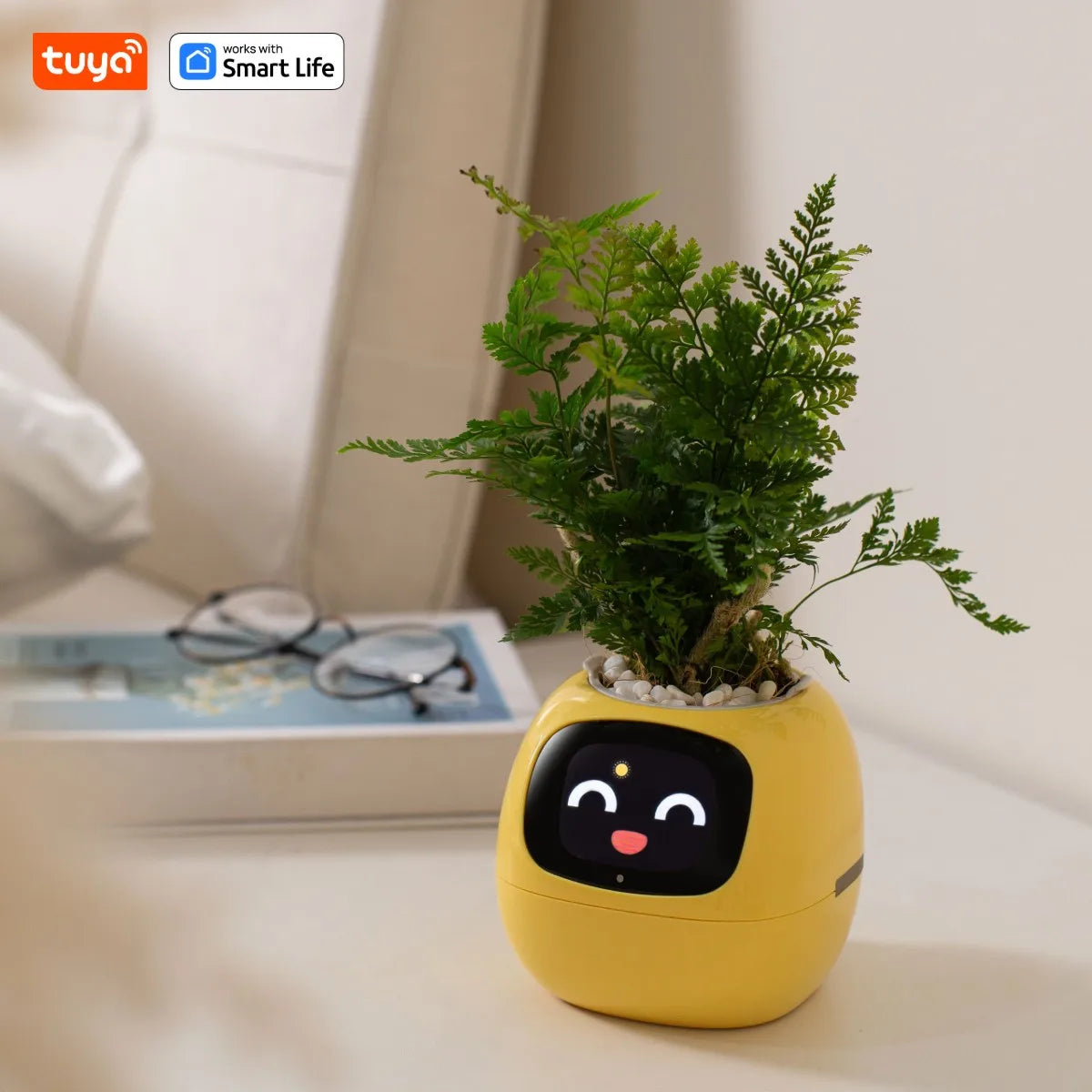 Yellow Tuya Ivy Smart Planter
