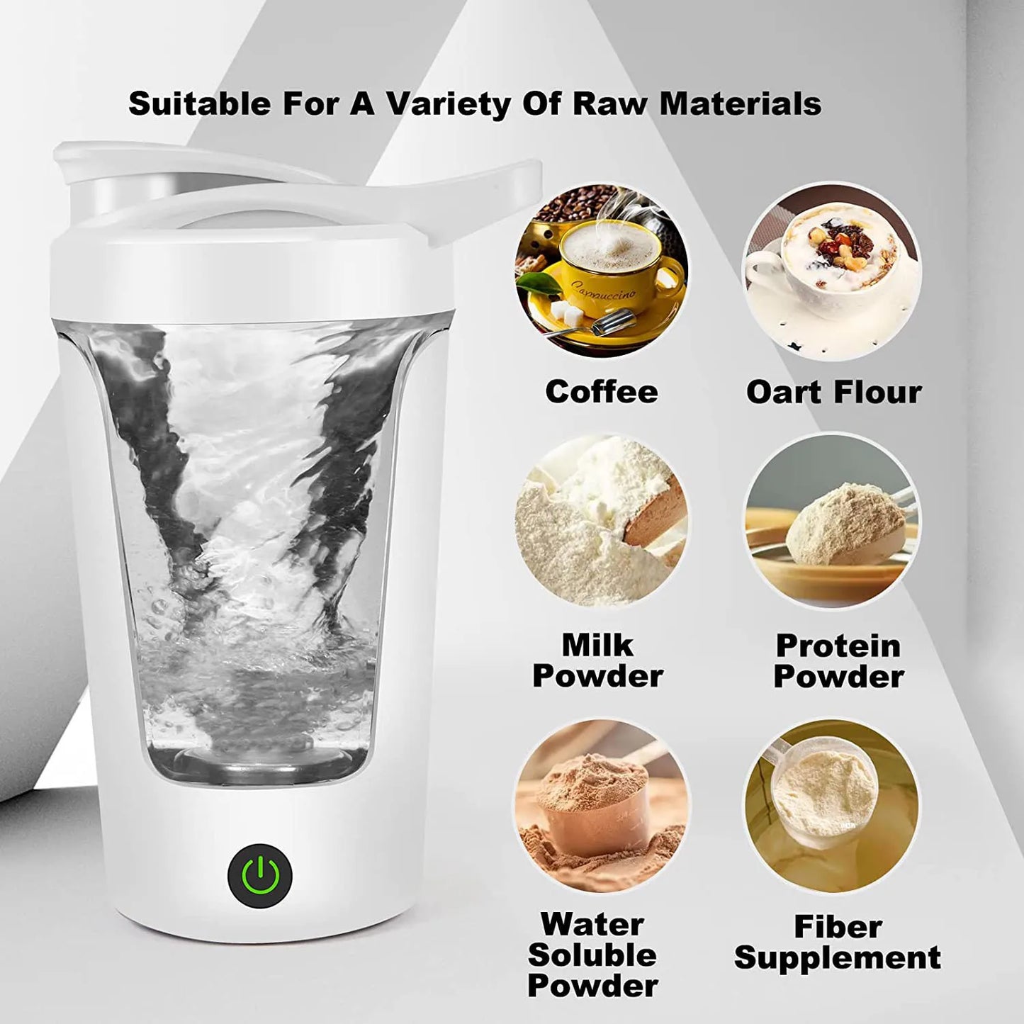 350ml Electric Protein Powder Shaker Bottle