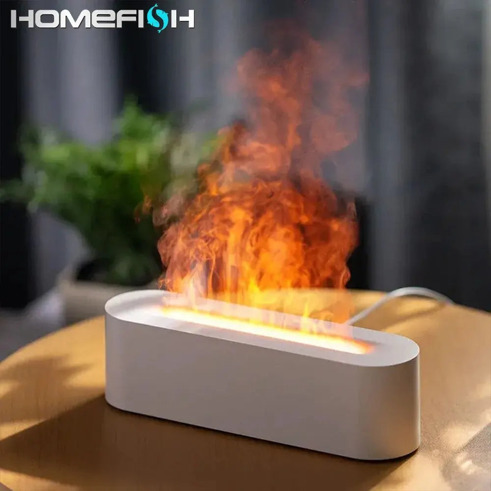 RGB Flame Aroma Diffuser Humidifier