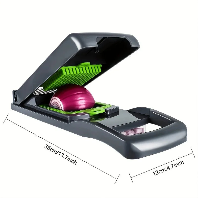 14pcs/Set Vegetable Chopper Multifunctional Fruit Slicer Manual Food