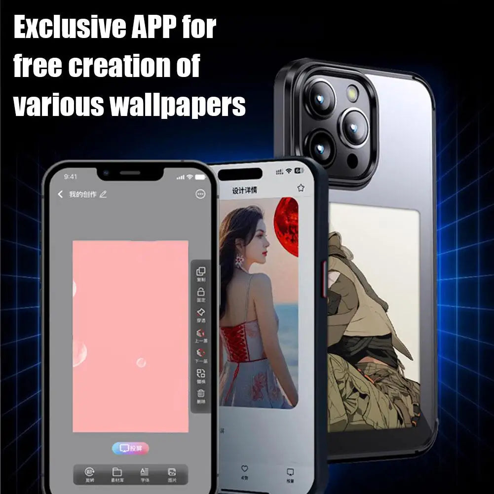 DIY Display Ink Screen Mobile Phone Case