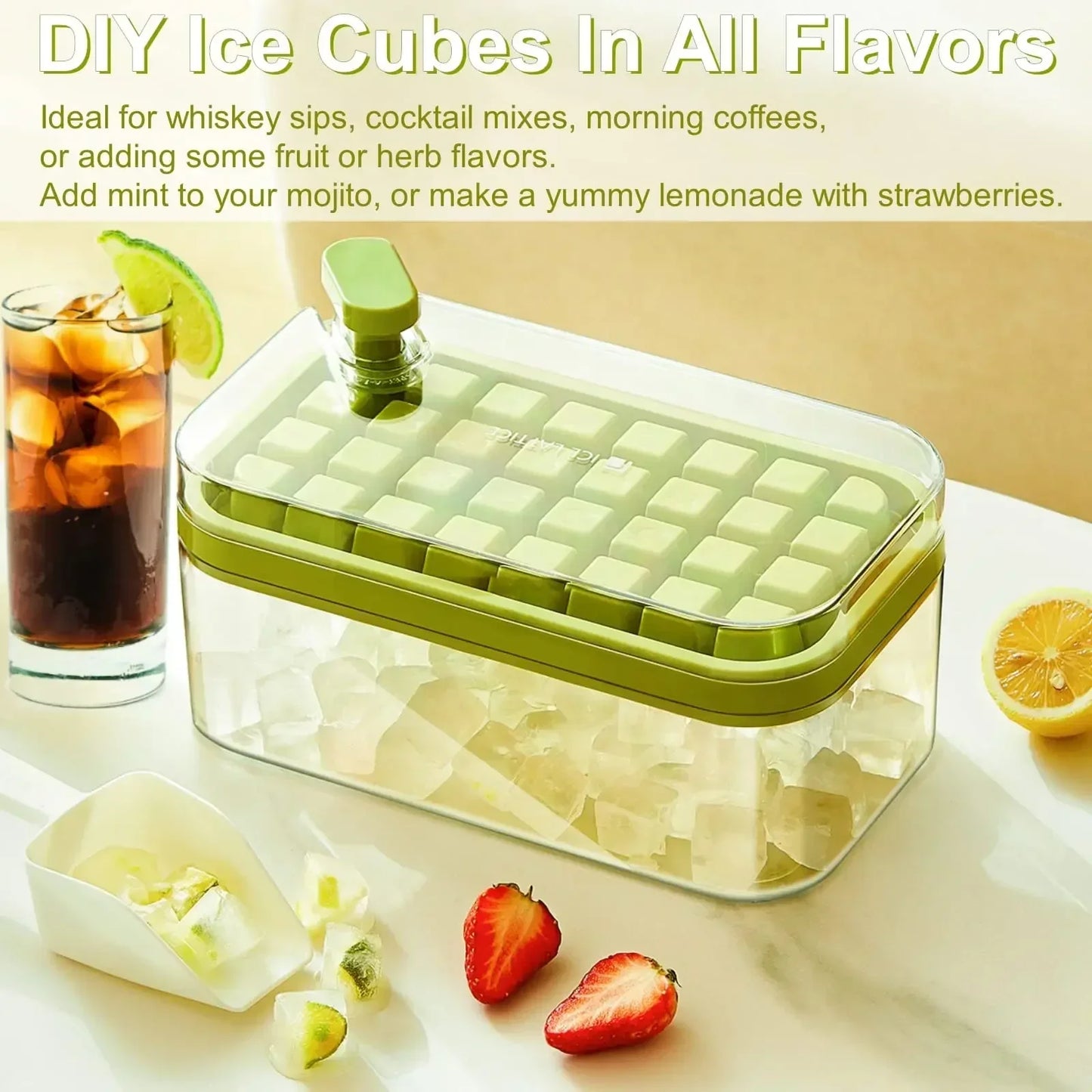 Pressing Ice Cube Molds