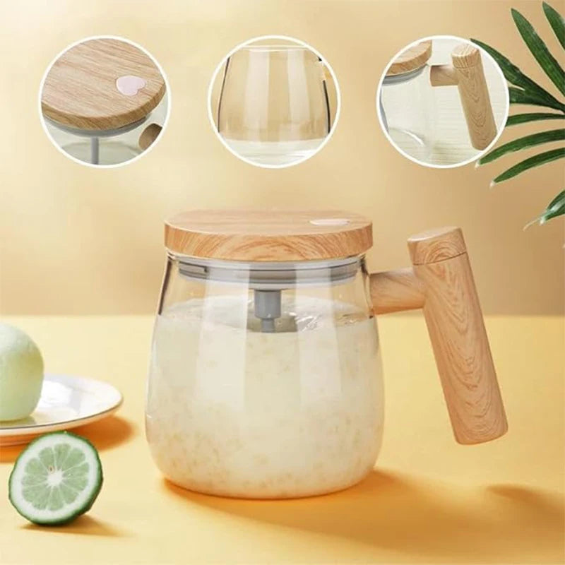 Electric Self Stirring Mug With Lid