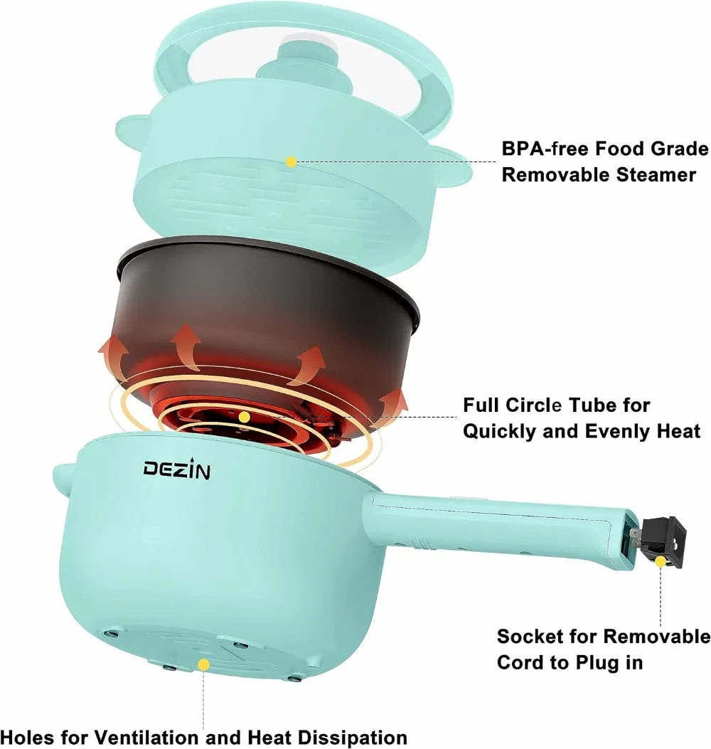 Electric Frying Pan with Steamer