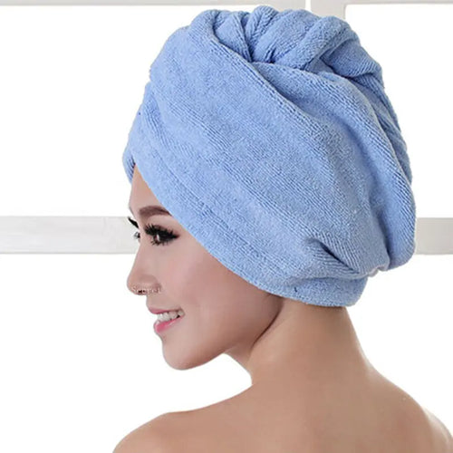 Microfibre After Shower Hair Drying Wrap Lady's Towel Quick Dry Hat