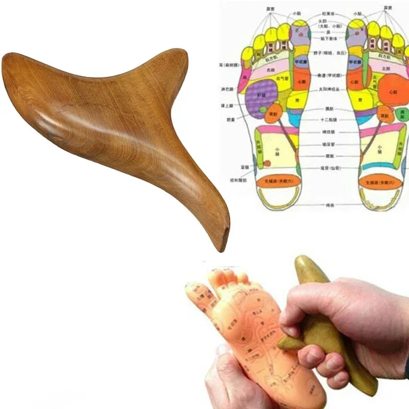 Wood Trigger Point Massage Gua Sha Tools