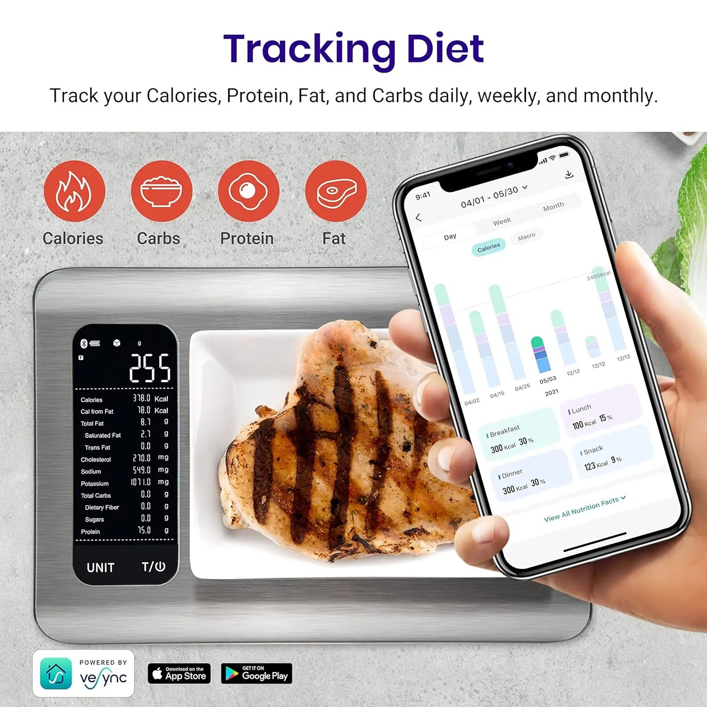 Digital Food Kitchen Scale