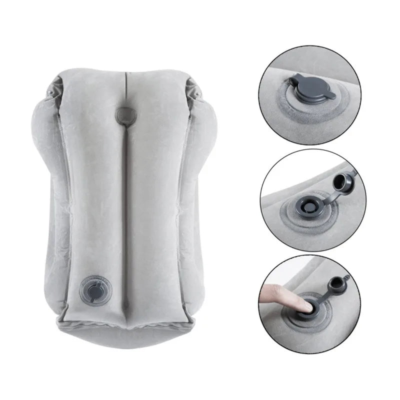 Upgraded Inflatable Air Cushion Travel Pillow
