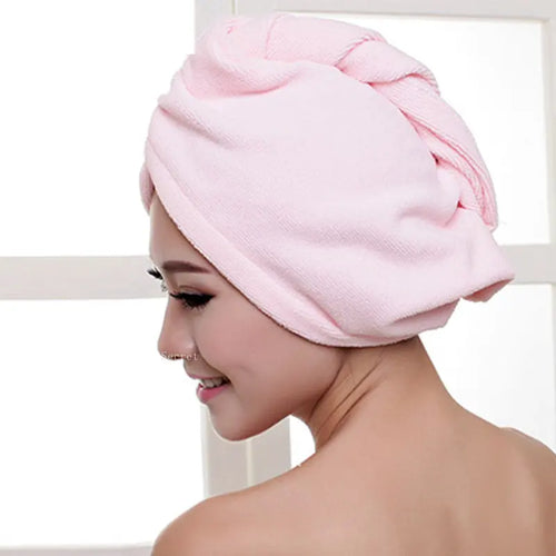 Microfibre After Shower Hair Drying Wrap Lady's Towel Quick Dry Hat