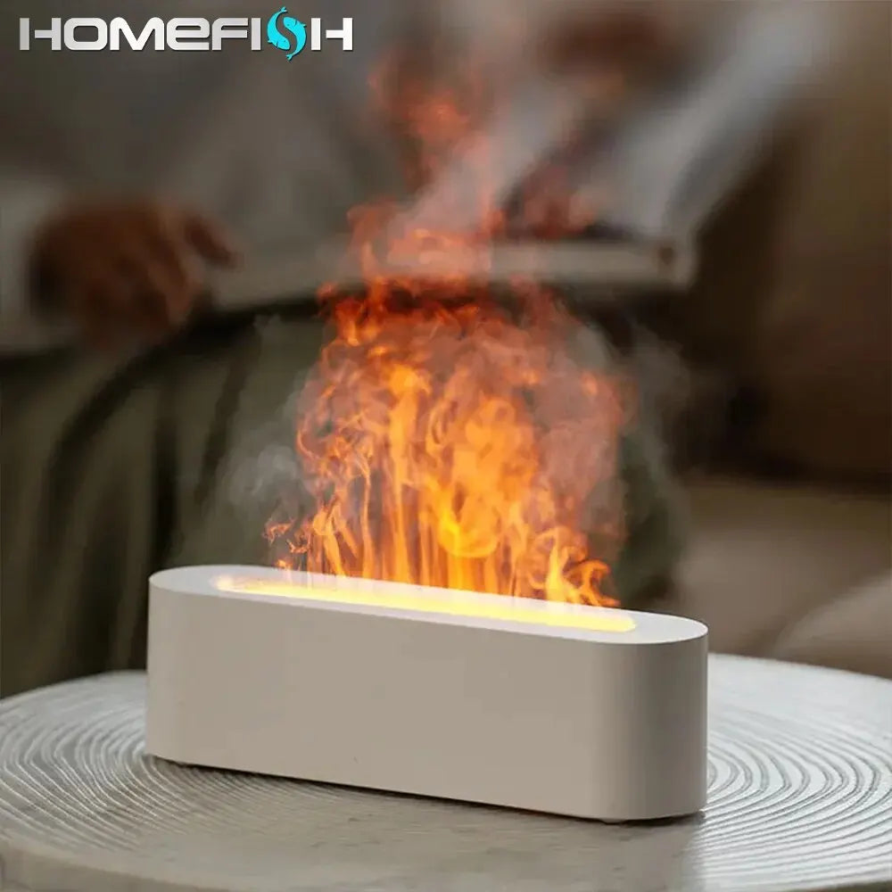 RGB Flame Aroma Diffuser Humidifier