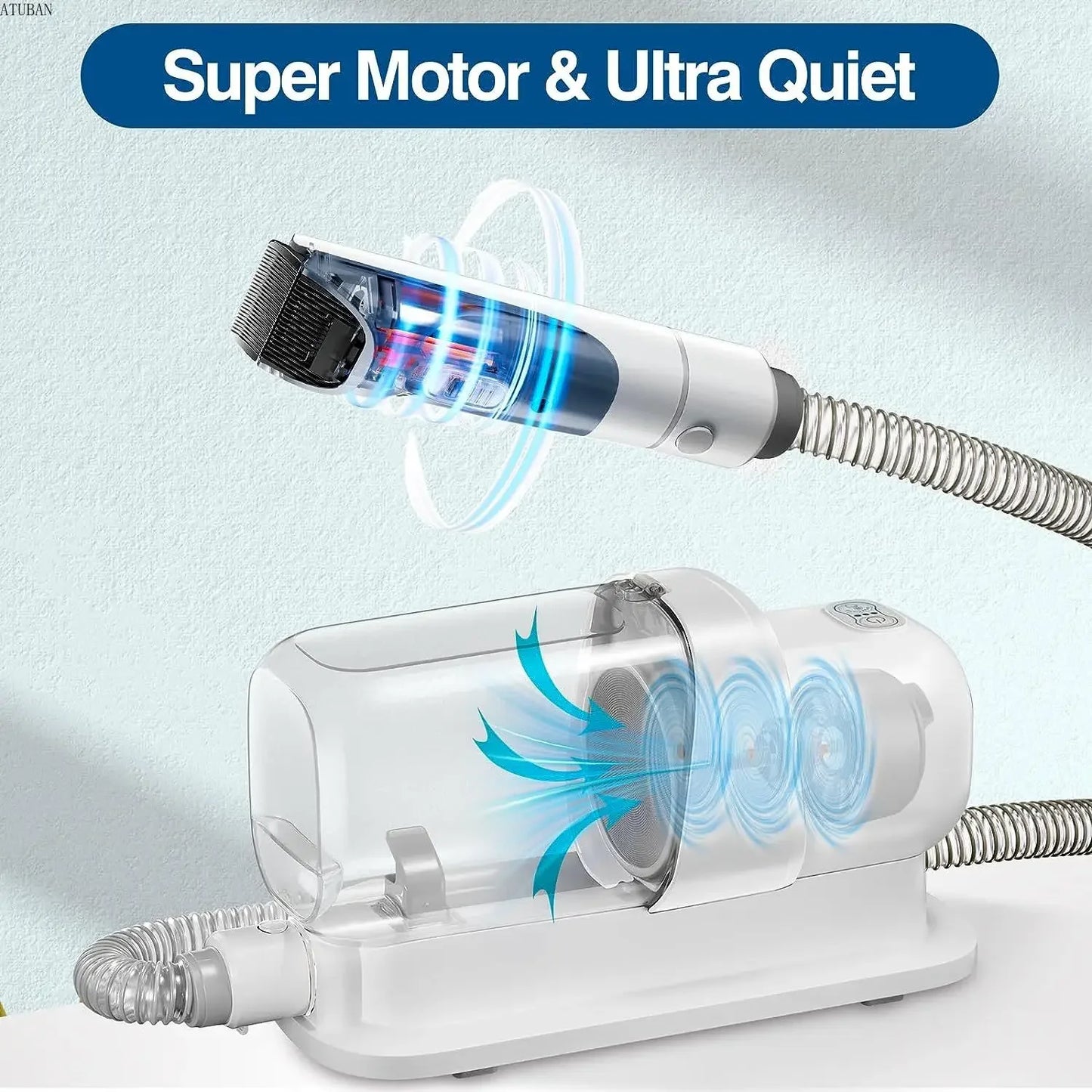 Pet Grooming Vacuum & Grooming Kit