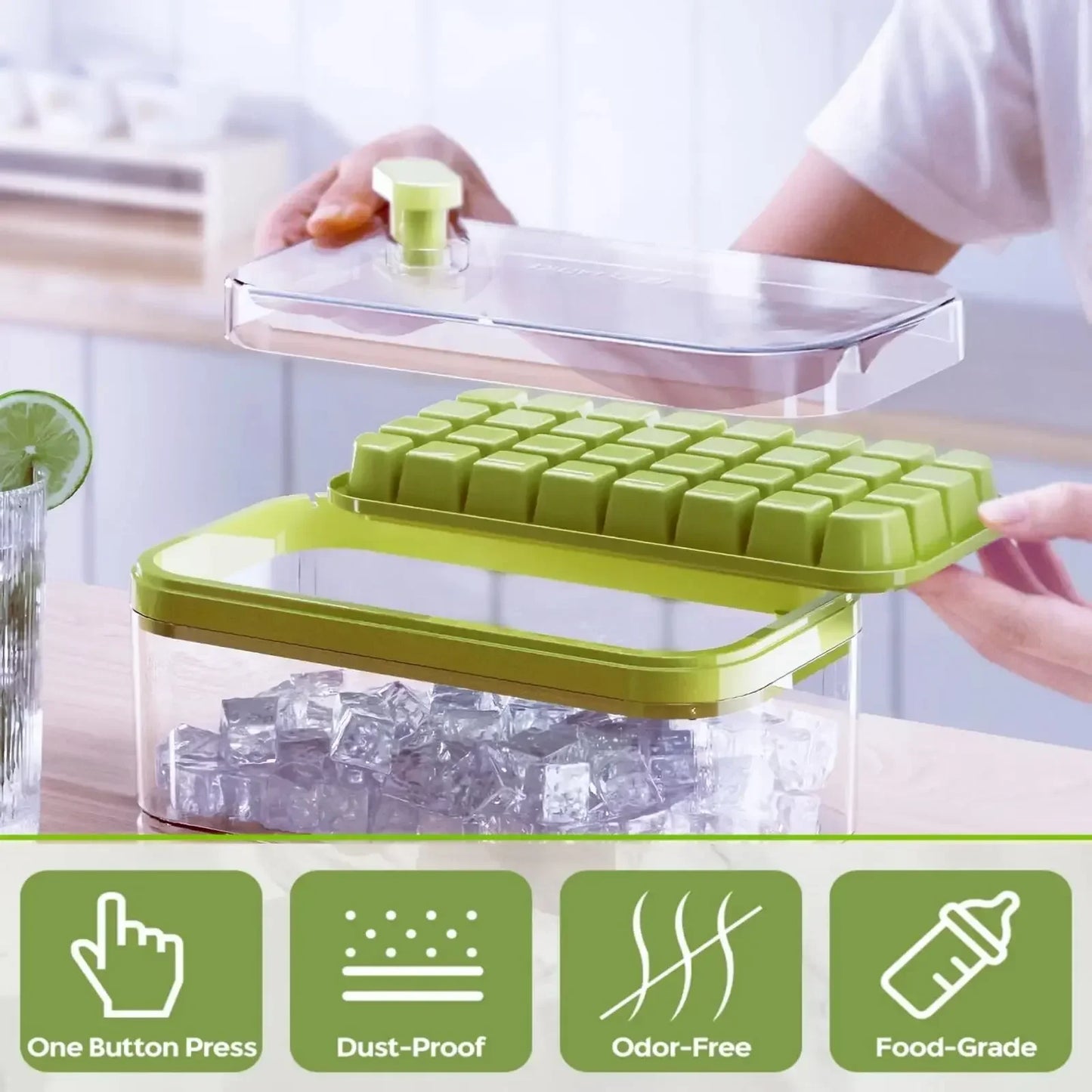Pressing Ice Cube Molds