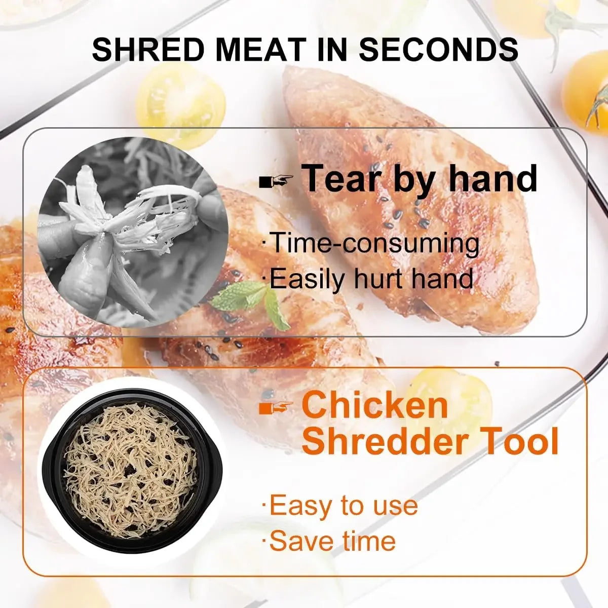 Chicken Meat Breast Shredder Tool