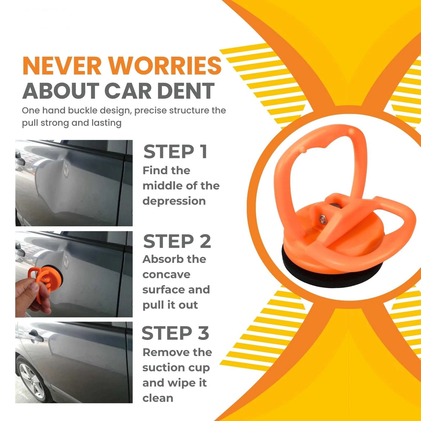 Car Dent Puller with Suction Cups