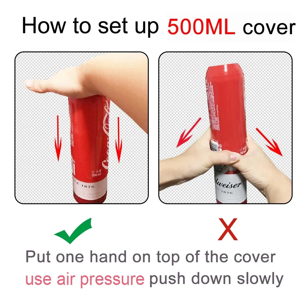 silicone beer can cover Bottle Sleeve