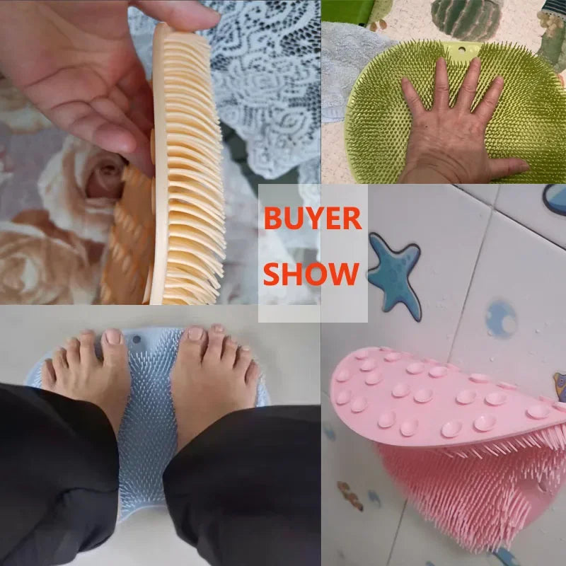 Reusable Shower Back Scraper Cleaning Brush