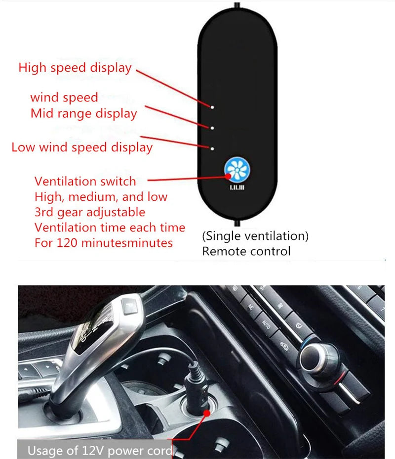 Universal Car Seat Cushion Air Cooler