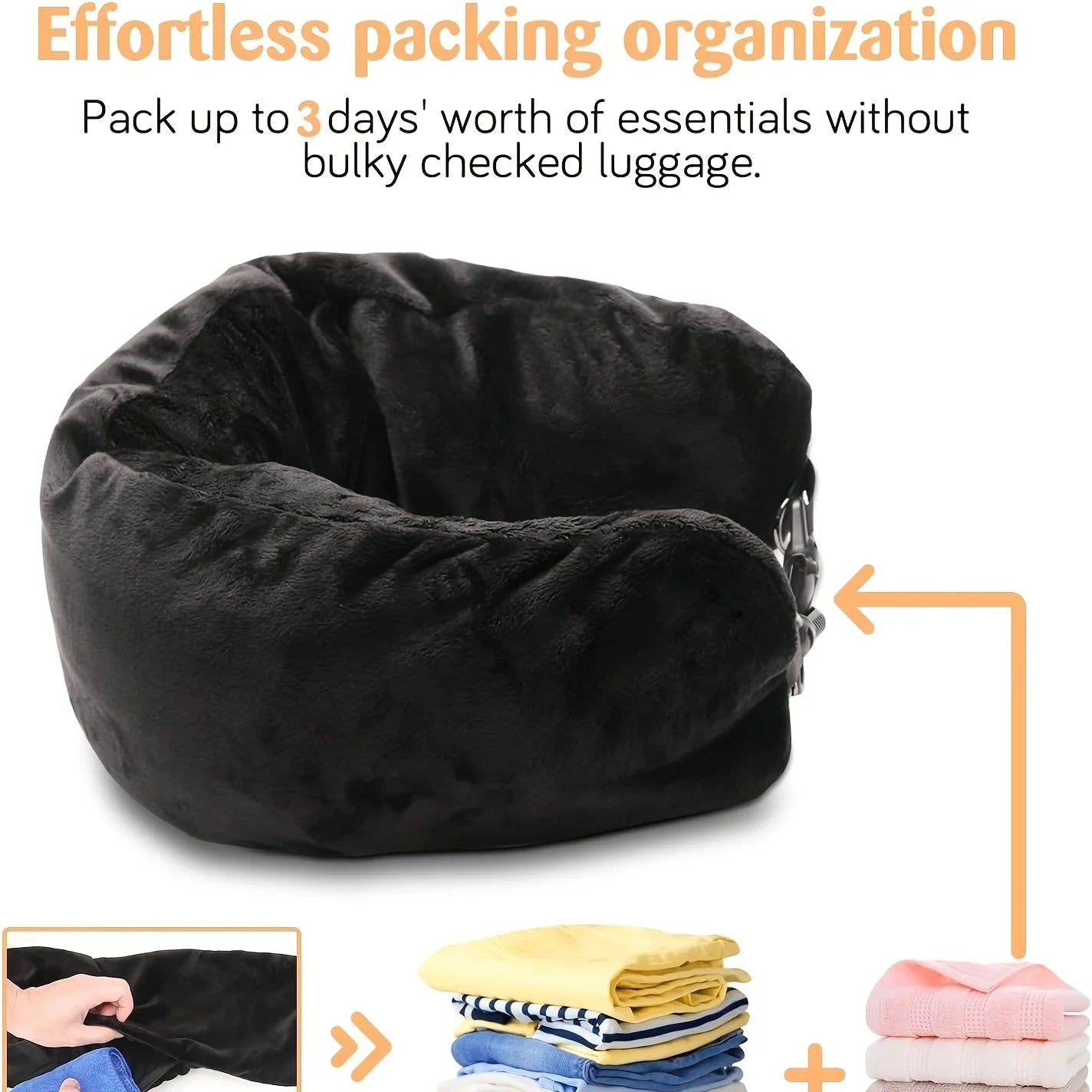 Portable Travel Storage Bag Pillow