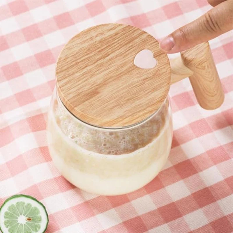Electric Self Stirring Mug With Lid
