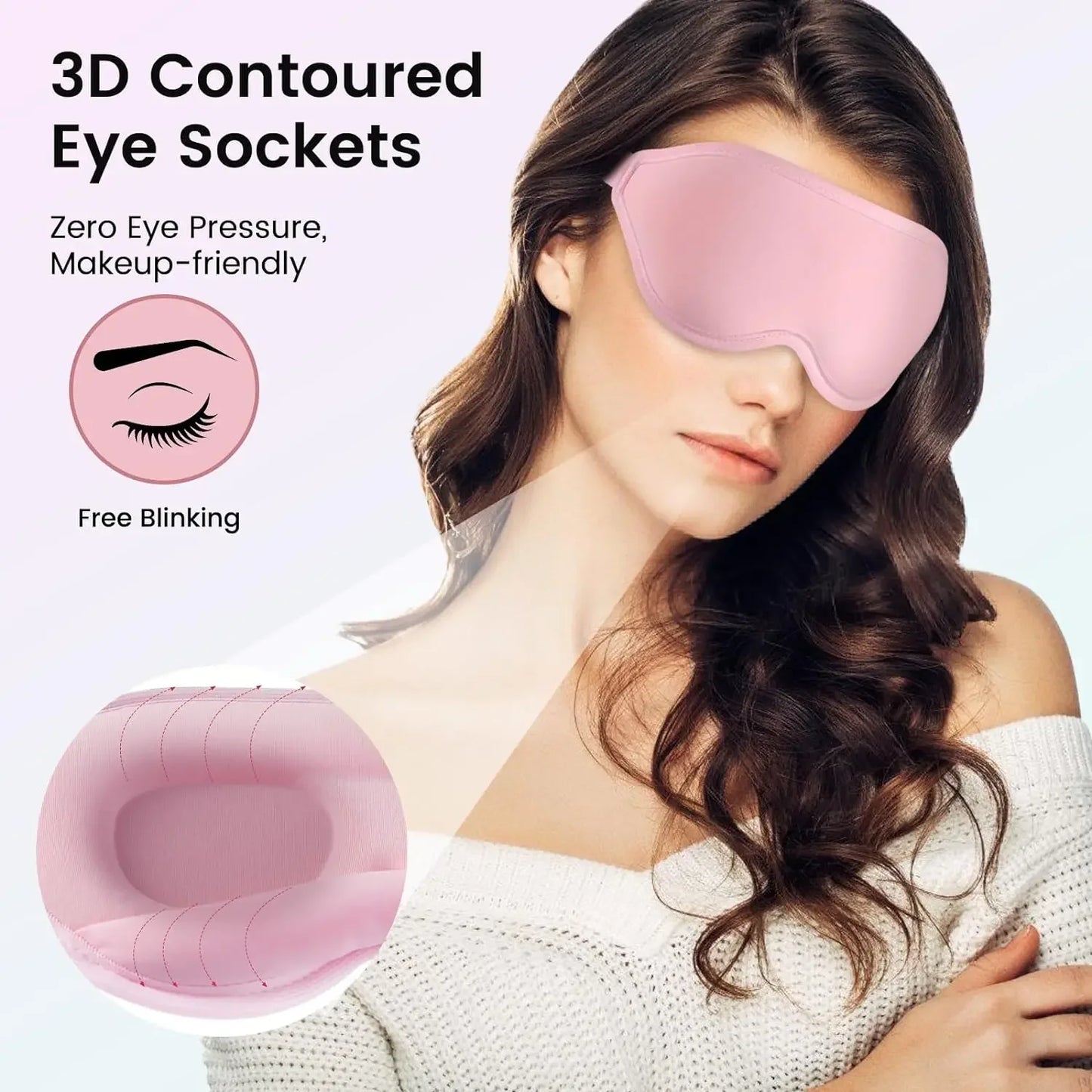 3D Contoured Sleeping Eye Mask