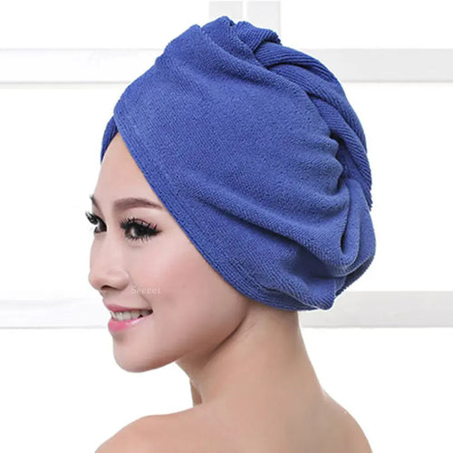 Microfibre After Shower Hair Drying Wrap Lady's Towel Quick Dry Hat