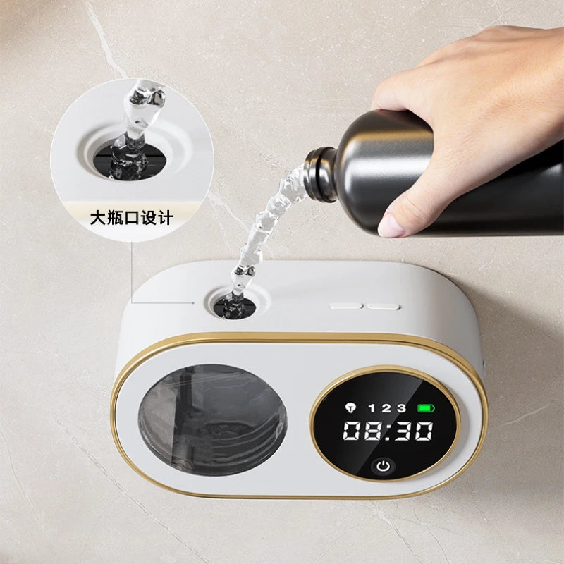 Automatic Soap Dispenser with HD LED Digital Clock