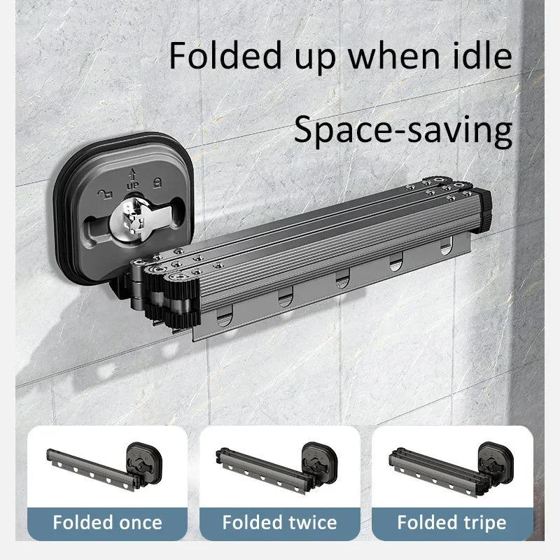 No Punching Wall Mounted Clothes Hanger