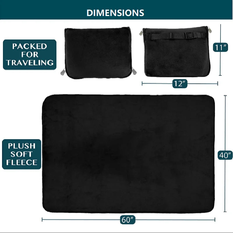 Travel Blanket and Pillow