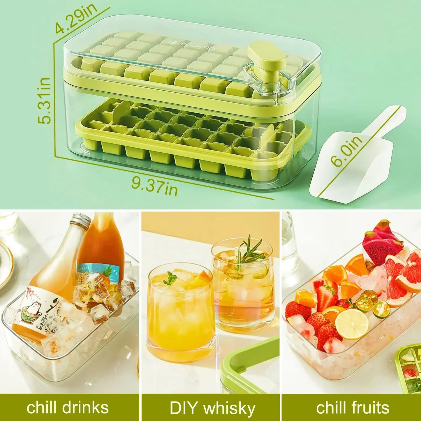 Pressing Ice Cube Molds