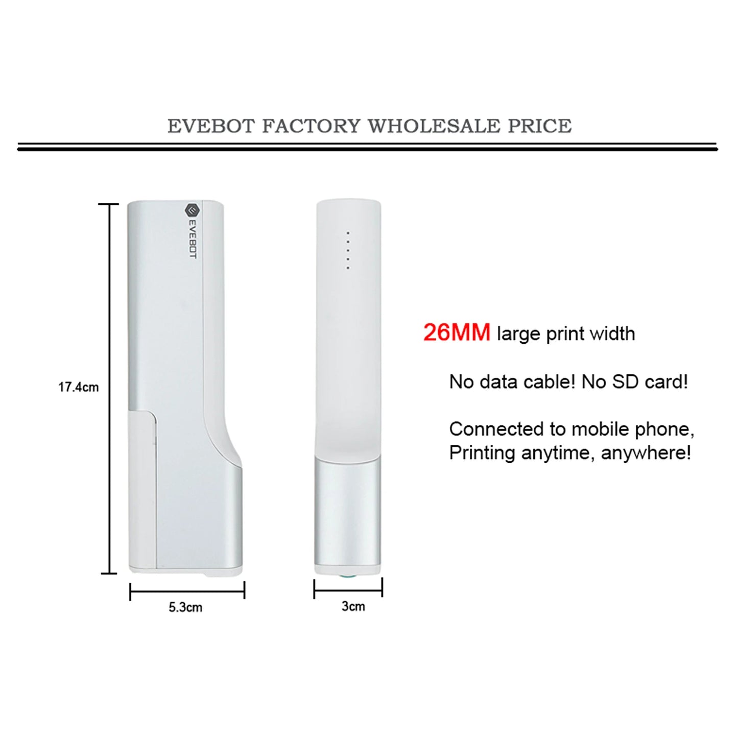 Handheld Food print pen