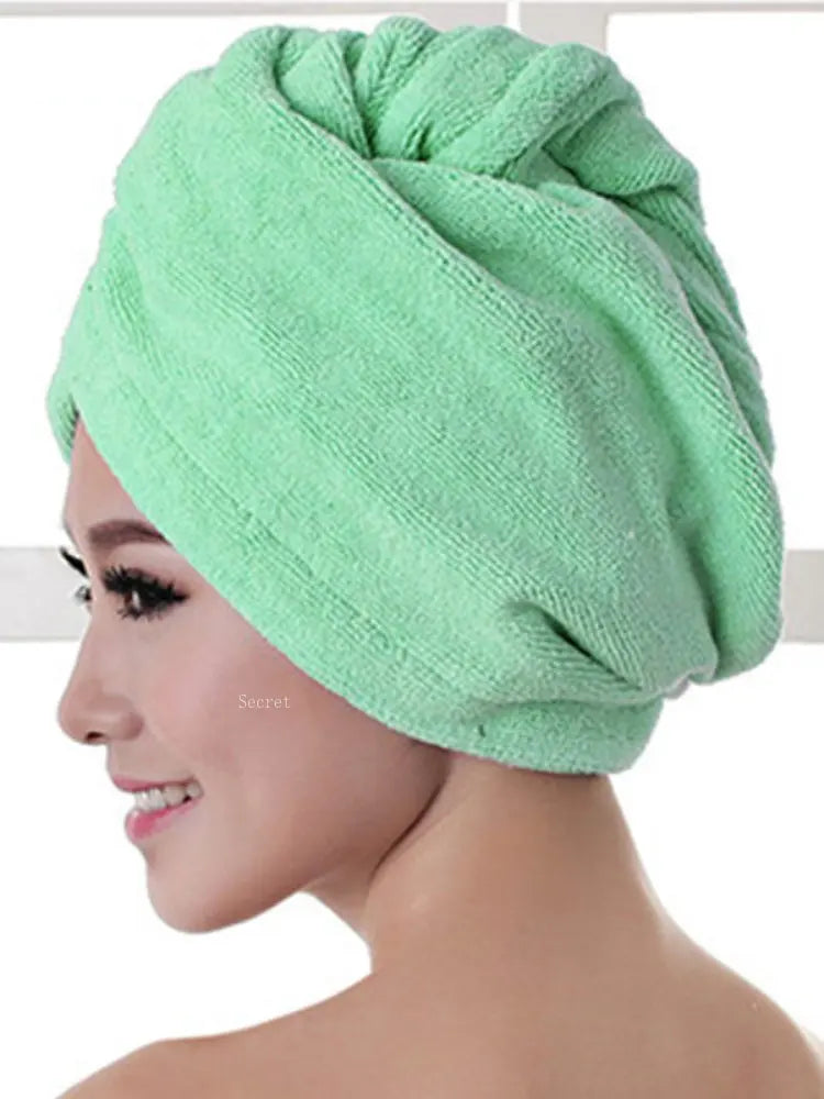 Microfibre After Shower Hair Drying Wrap Lady's Towel Quick Dry Hat