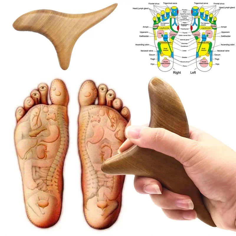 Wood Trigger Point Massage Gua Sha Tools