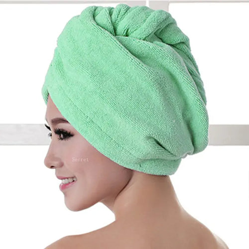 Microfibre After Shower Hair Drying Wrap Lady's Towel Quick Dry Hat