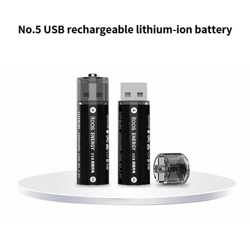 1.5V AA 1500mAh Rechargeable AA Batteries USB