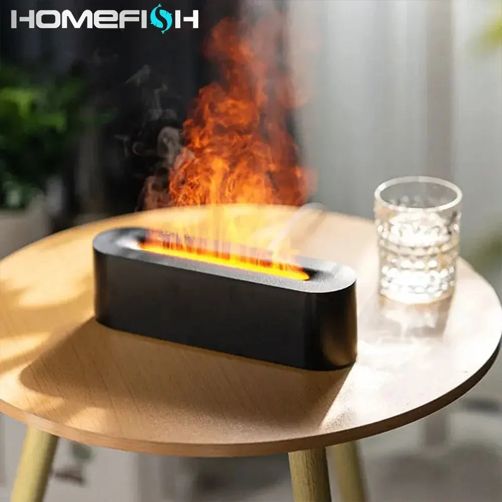 RGB Flame Aroma Diffuser Humidifier