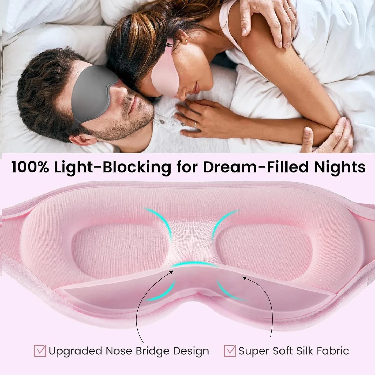 3D Contoured Sleeping Eye Mask