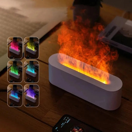 RGB Flame Aroma Diffuser Humidifier