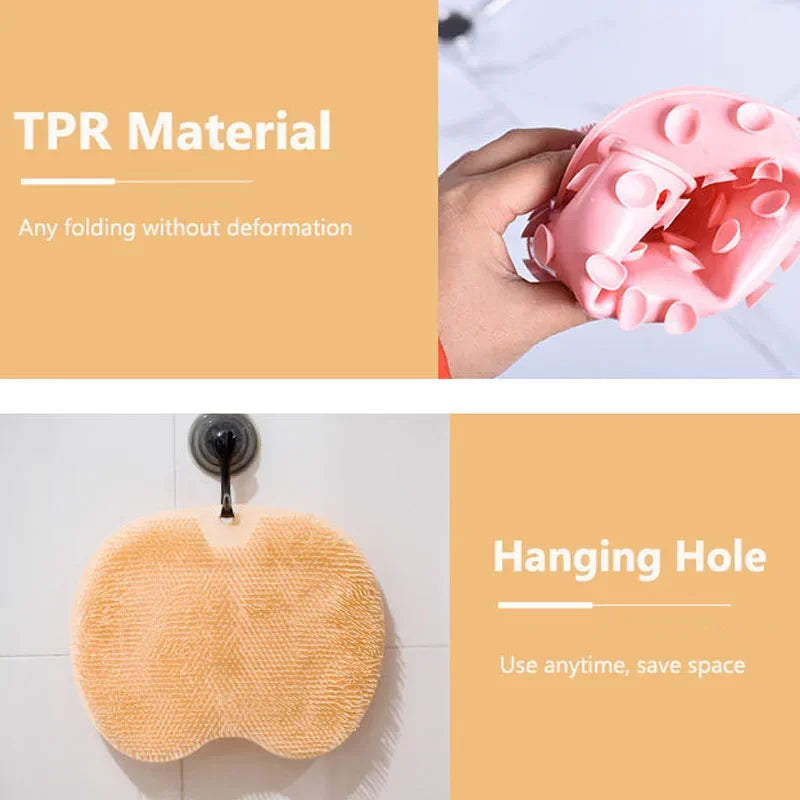 Reusable Shower Back Scraper Cleaning Brush