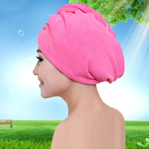 Microfibre After Shower Hair Drying Wrap Lady's Towel Quick Dry  Hat