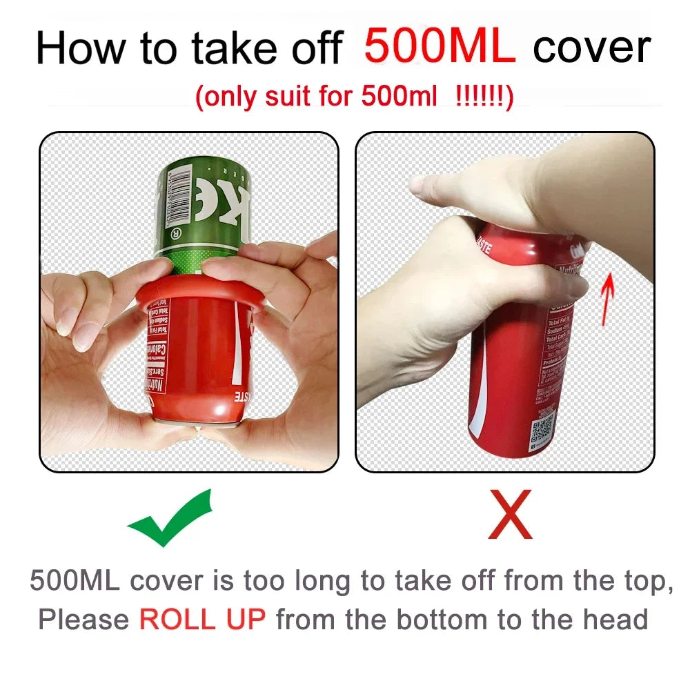 silicone beer can cover Bottle Sleeve