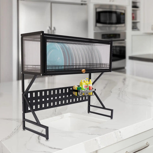 2 Tier Dish Drying Rack Strainer