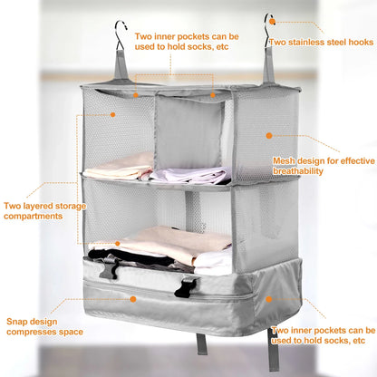 Travel Hanging Luggage Organizer