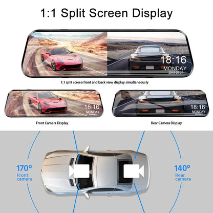 Car Video Recorder Rearview mirror Dash Cam