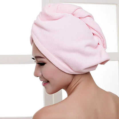 Microfibre After Shower Hair Drying Wrap Lady's Towel Quick Dry  Hat