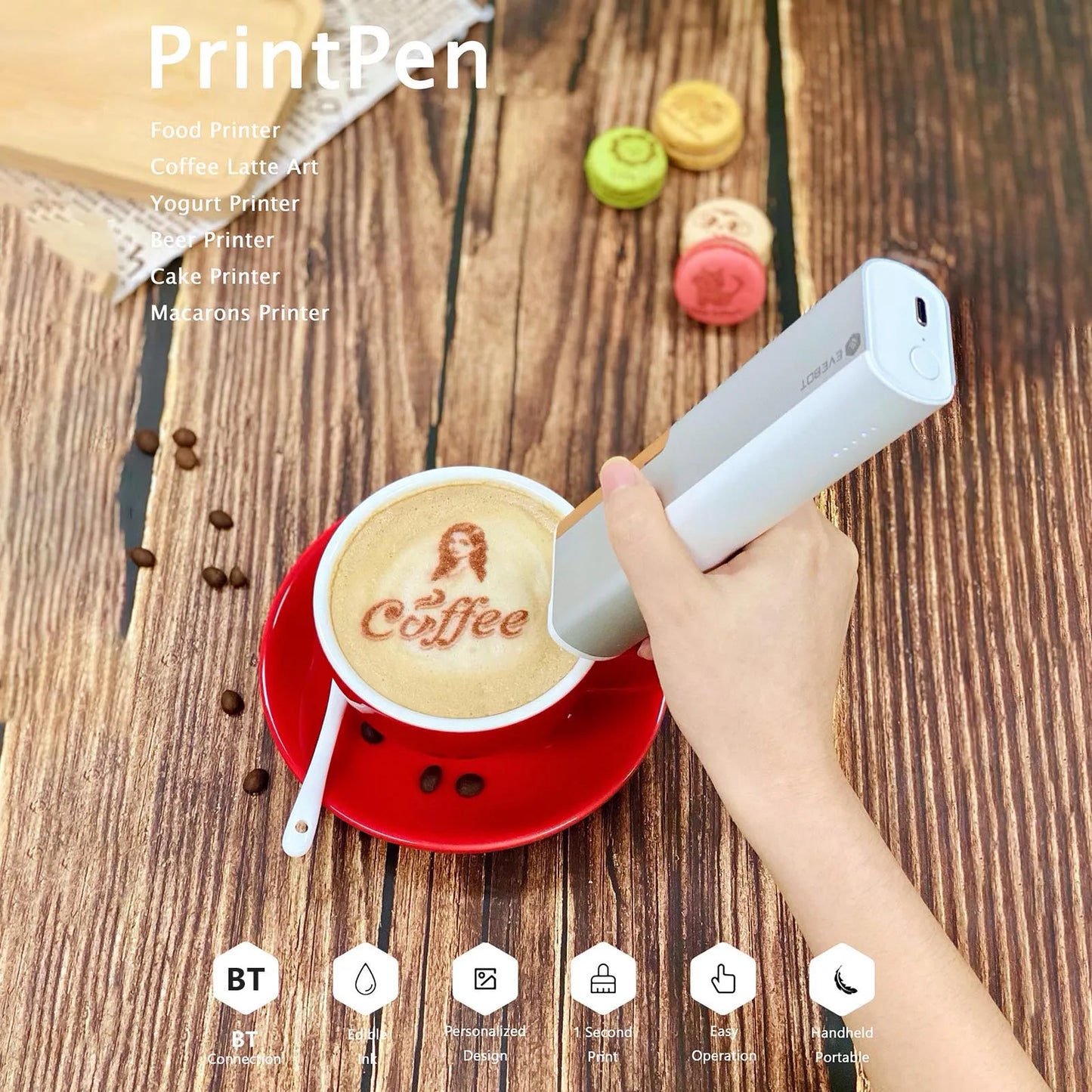 Handheld Food print pen