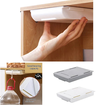 Hidden Desk Storage Drawer Storage Box