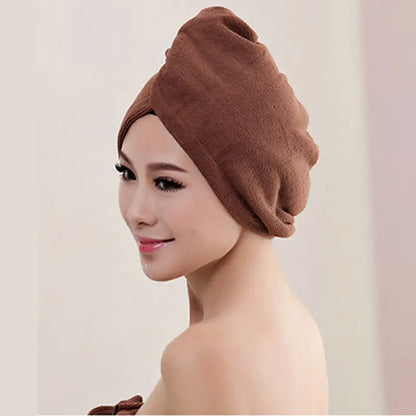 Microfibre After Shower Hair Drying Wrap Lady's Towel Quick Dry  Hat